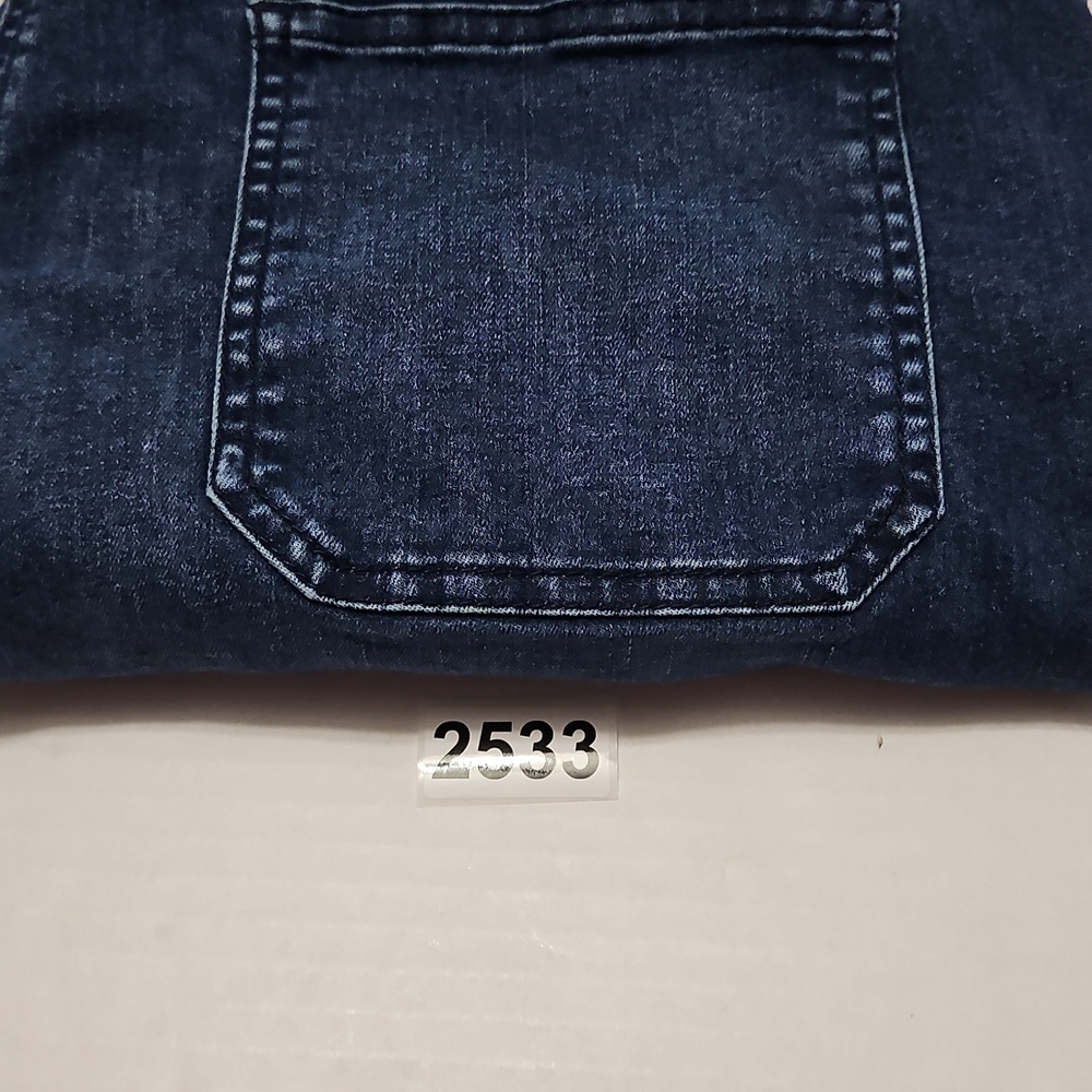 Talbots Navy Blue Capri Cropped Button Pockets-Accent Jeans Size 16 - Picture 13 of 13